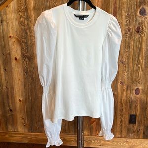 Veronica beard, size small, puff sleeve shirt